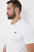 Поло Guess чоловічий колір білий однотонний (3338520)