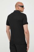 Поло Guess чоловічий колір чорний однотонний (3338529)