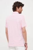 Поло Tommy Hilfiger чоловічий колір рожевий однотонний (3257050)