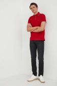 Поло Tommy Hilfiger чоловічий колір червоний візерунок