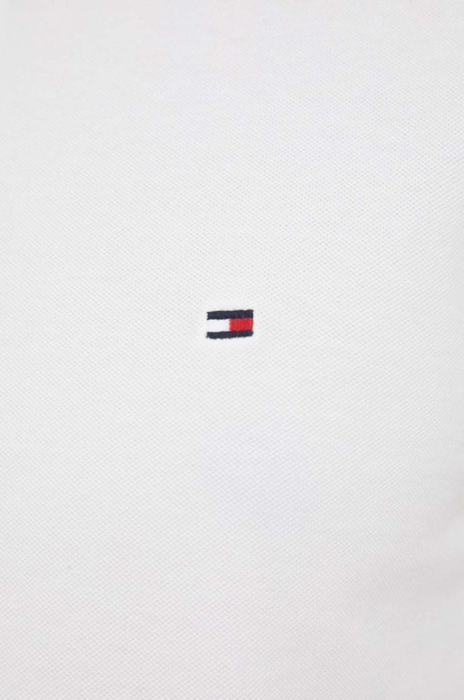 Бавовняне поло Tommy Hilfiger колір білий візерунок (3325121) фото 5