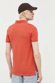 Бавовняне поло Tommy Jeans колір помаранчевий однотонний