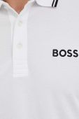 Поло Boss Green BOSS GREEN чоловіче колір білий з аплікацією