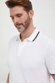 Бавовняне поло BOSS колір білий однотонний (3354332)