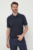 Бавовняне поло BOSS колір синій однотонний (3354342)