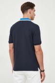 Бавовняне поло BOSS колір синій однотонний (3421456)