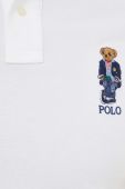 Бавовняне поло Polo Ralph Lauren колір білий однотонний
