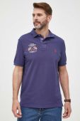 Бавовняне поло Polo Ralph Lauren колір синій однотонний (3274435)