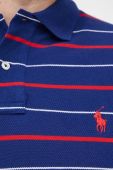 Бавовняне поло Polo Ralph Lauren колір синій візерунок (3276700)