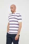 Бавовняне поло Polo Ralph Lauren колір білий візерунок (3260013)