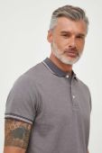 Бавовняне поло Pepe Jeans Lisson колір сірий однотонне