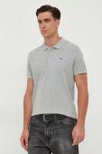 Поло Pepe Jeans Jimmy чоловіче колір сірий меланж