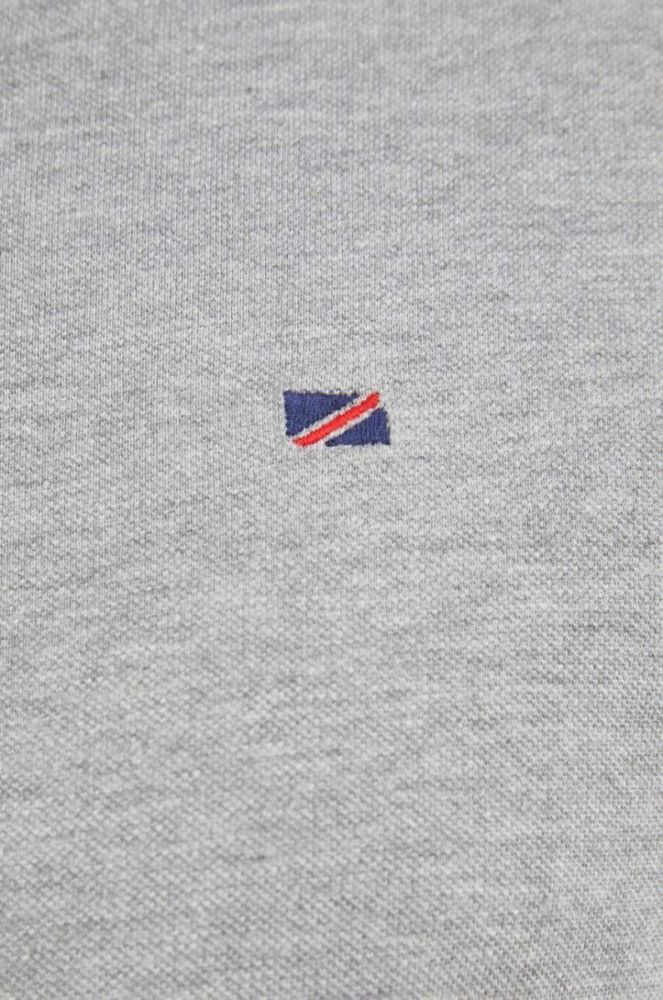 Лонгслів Pepe Jeans Jimmy чоловічий колір сірий меланж фото 5