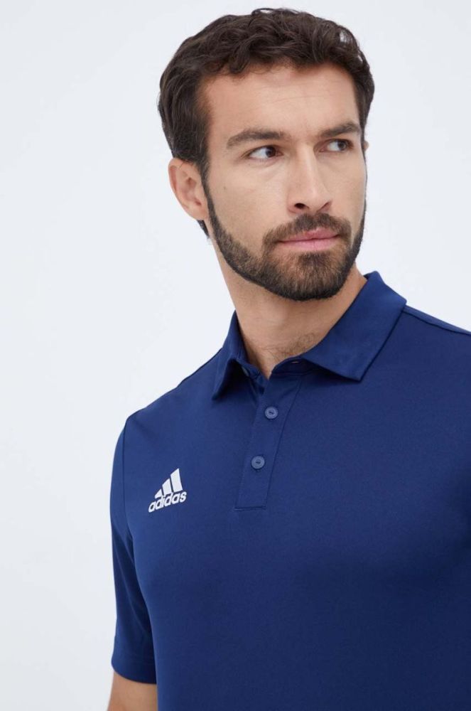 Поло для тренувань adidas Performance Entrada 22 колір синій з принтом фото 4