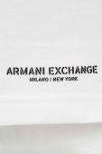 Бавовняне поло Armani Exchange візерунок колір блакитний (3351659)