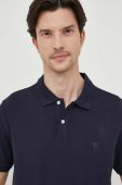 Поло Guess чоловічий колір синій однотонний (3547032)