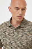 Бавовняне поло Marc O'Polo колір зелений візерунок