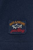 Бавовняне поло Paul&Shark колір синій однотонний (3369804)