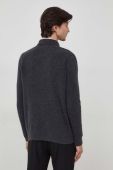 Светр з домішкою вовни Sisley чоловічий колір сірий легкий (3683827)