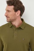 Лонгслів Tommy Hilfiger чоловічий колір зелений однотонний (3523833)
