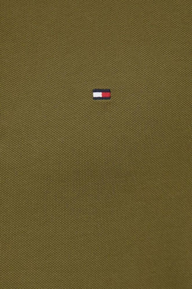Лонгслів Tommy Hilfiger чоловічий колір зелений однотонний (3523833) фото 5