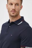 Поло Tommy Hilfiger чоловічий колір синій однотонний (3533964)