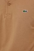 Поло Lacoste чоловічий колір бежевий однотонний