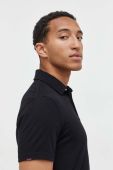 Бавовняне поло Superdry колір чорний однотонний (3575557)