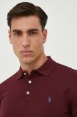 Лонгслів Polo Ralph Lauren чоловічий колір бордовий однотонний