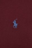 Лонгслів Polo Ralph Lauren чоловічий колір бордовий однотонний