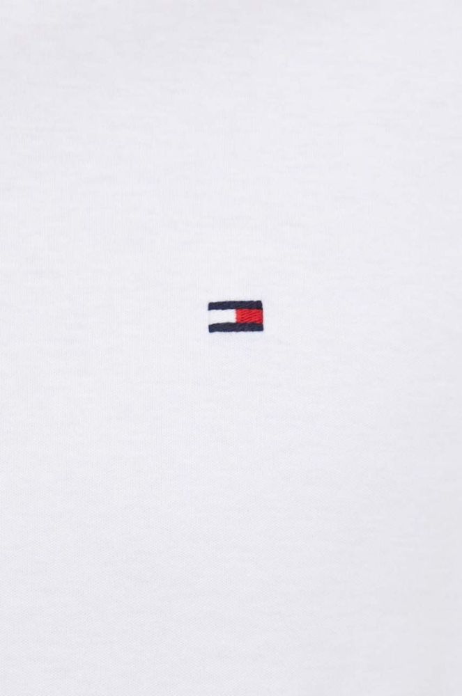 Бавовняне поло Tommy Hilfiger колір білий однотонний (3520307) фото 5