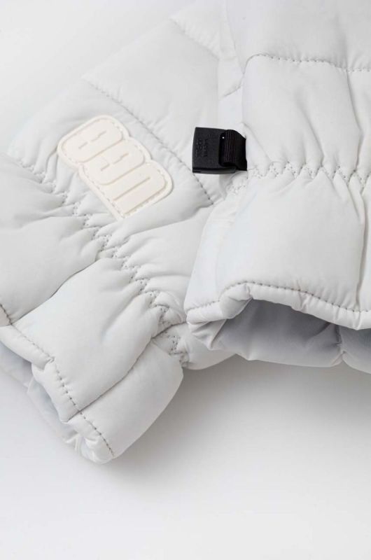 Рукавички UGG жіночі колір білий фото 2