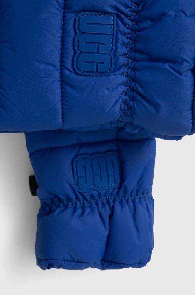 Рукавички UGG жіночі колір блакитний фото 2