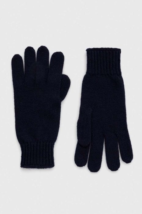 Рукавички з домішкою вовни Max Mara Leisure колір синій