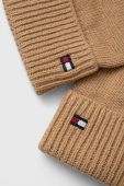 Рукавички з домішкою кашеміру Tommy Hilfiger колір бежевий