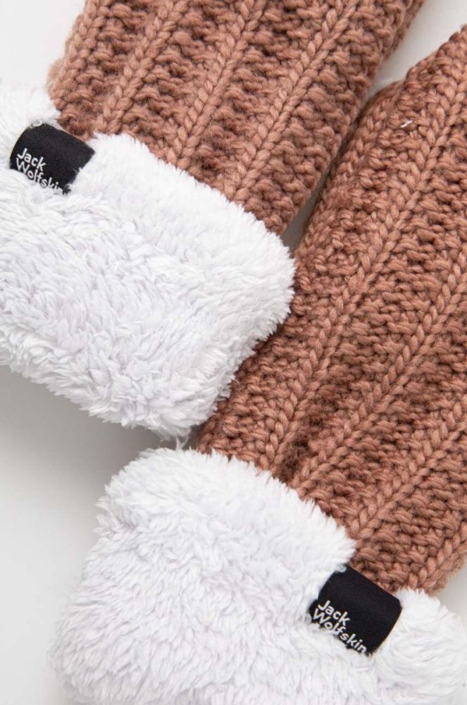 Рукавички Jack Wolfskin жіночі колір рожевий фото 2