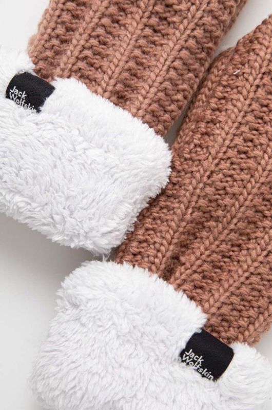 Рукавички Jack Wolfskin жіночі колір рожевий фото 2
