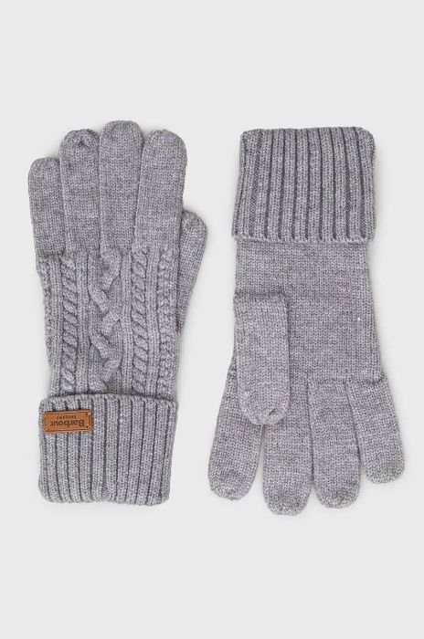Рукавички Barbour жіночі колір сірий (3575566)