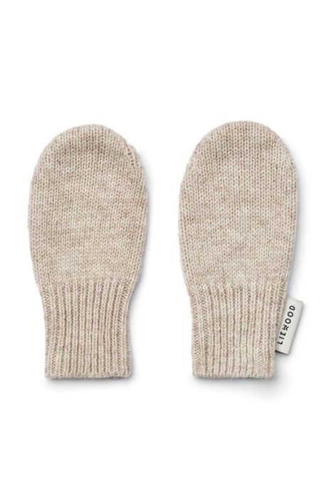 Рукавички для немовлят Liewood колір бежевий Рукавички для немовлят Liewood колір бежевий