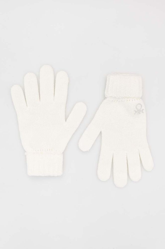 Дитячі рукавички United Colors of Benetton колір білий (3515791)