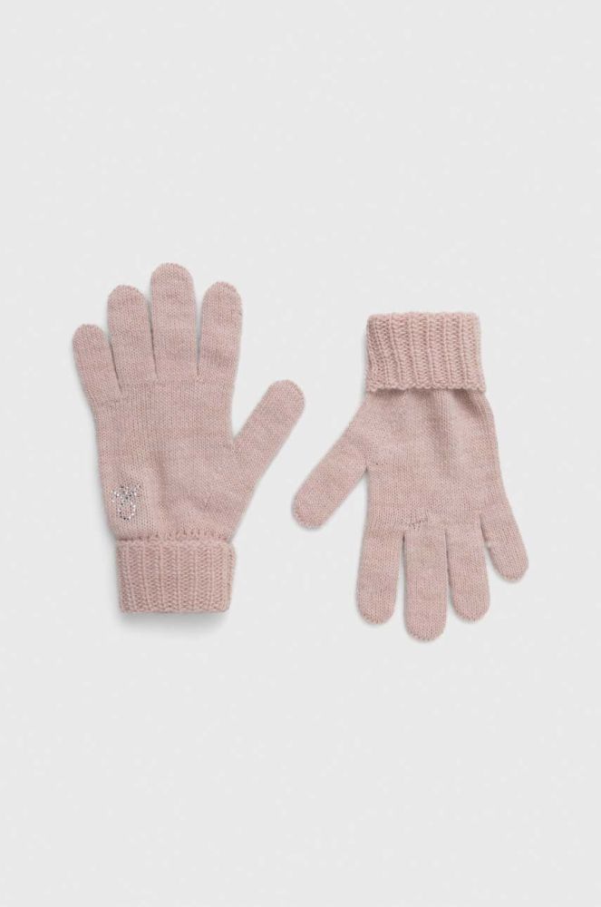 Дитячі рукавички United Colors of Benetton колір рожевий (3515797)