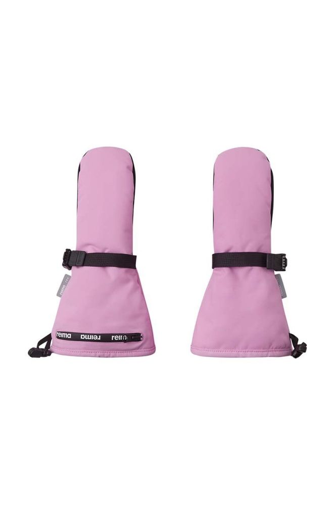 Дитячі лижні рукавички Reima Snoukka колір рожевий