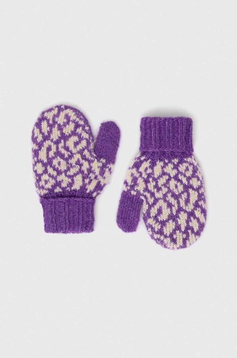 Дитячі рукавички United Colors of Benetton колір фіолетовий (3630032)