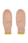 Дитячі вовняні рукавички Liewood колір рожевий