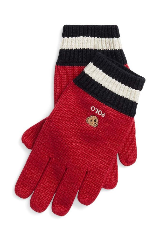 Дитячі рукавички Polo Ralph Lauren колір червоний (3638983)
