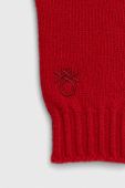 Дитячі вовняні рукавички United Colors of Benetton колір червоний (3454666)