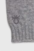 Дитячі вовняні рукавички United Colors of Benetton колір сірий (3454660)
