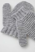 Дитячі вовняні рукавички United Colors of Benetton колір сірий (3404212)