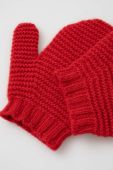 Дитячі вовняні рукавички United Colors of Benetton колір червоний (3404217)