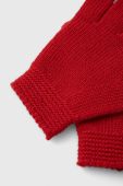 Дитячі вовняні рукавички United Colors of Benetton колір червоний (3467265)